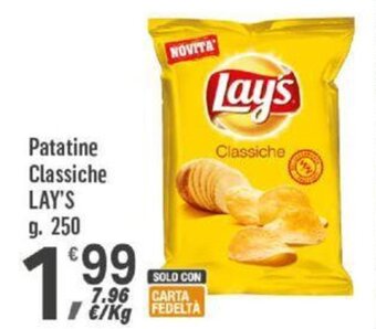 Supermercati Dok Patatine Classiche LAY'S g. 250 offerta