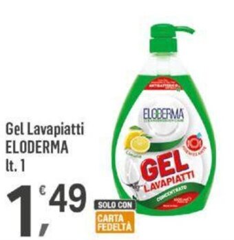 Supermercati Dok Gel Lavapiatti ELODERMA lt.1 offerta