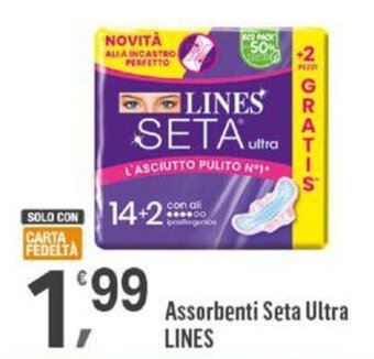 Supermercati Dok Assorbenti Seta Ultra LINES offerta