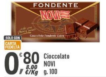 Supermercati Dok Cioccolato NOVI g.100 offerta