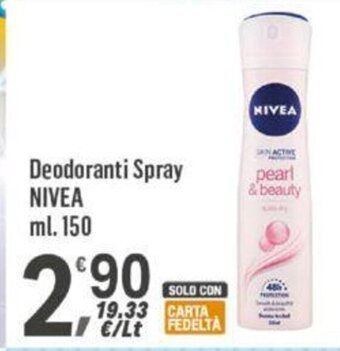 Supermercati Dok Deodoranti Spray NIVEA ml.150 offerta