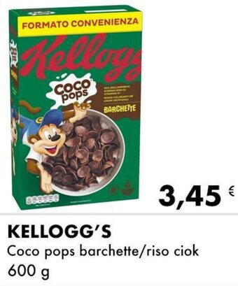Iper Tosano KELLOGG'S Coco pops barchette/riso ciok 600 g offerta