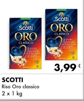 Iper Tosano SCOTTI Riso Oro classico 2 x 1 kg offerta