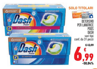 Conad DETERSIVO PER LAVATRICE PODS DASH offerta