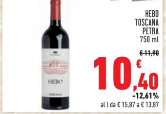Conad HEBO TOSCANA PETRA 750 ml offerta