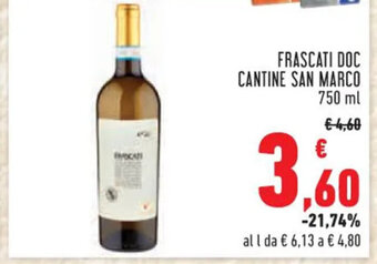 Conad FRASCATI DOC CANTINE SAN MARCO 750 ml offerta