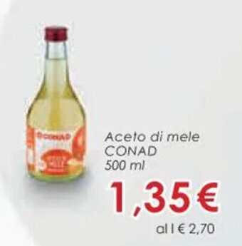Conad Aceto di mele CONAD 500 ml offerta