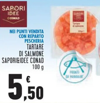 TARTARE DI SALMONE SAPORI&IDEE CONAD 100 g