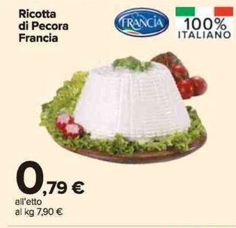 Carrefour Market Ricotta di Pecora Francia offerta