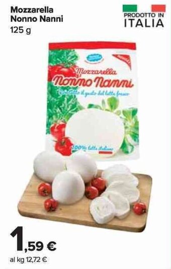 Carrefour Market Mozzarella Nonno Nanni 125 g offerta