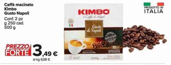 Carrefour Market Caffè macinato Kimbo Gusto Napoli 500 g offerta