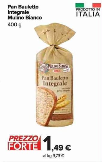 Carrefour Market Pan Bauletto Integrale Mulino Bianco 400 g offerta
