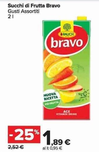Carrefour Market Succhi di Frutta Bravo 2 l offerta