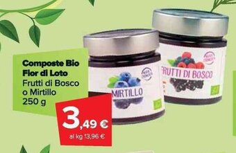 Carrefour Market Composte Bio Flor di Loto 250 g offerta