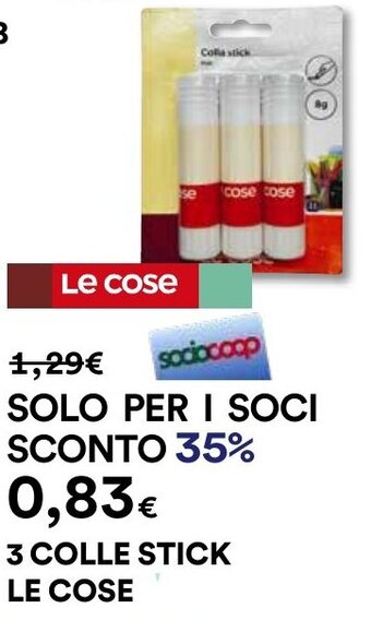 Coop 3 COLLE STICK LE COSE offerta