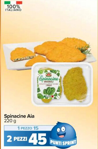 Carrefour Iper Spinacine Aia 220 g offerta