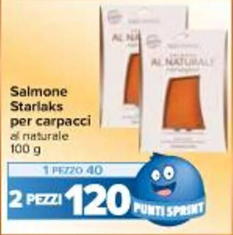 Carrefour Iper Salmone Starlaks per carpacci 100 g offerta
