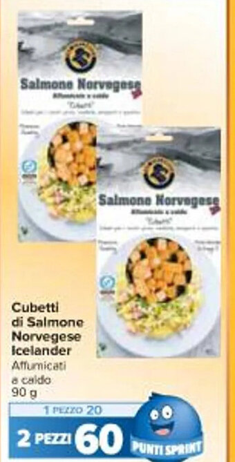 Cubetti di Salmone Norvegese Icelander 90 g