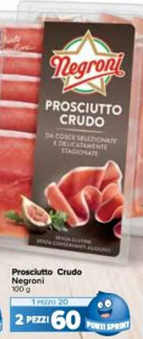 Carrefour Iper Prosciutto Crudo Negroni 100 g offerta