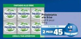 Carrefour Iper Philadelphia alle Erbe 150 g offerta