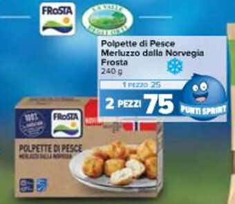 Carrefour Iper Polpette di Pesce Merluzzo dalla Norvegia Frosta 240 g offerta