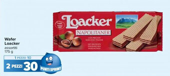 Carrefour Iper Wafer Loacker assortiti 175 g offerta