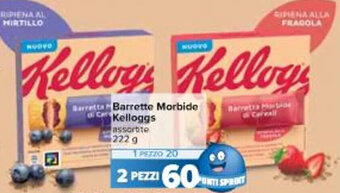 Carrefour Iper Barrette Morbide Kelloggs 222 g offerta
