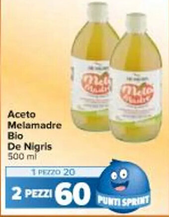 Carrefour Iper Aceto Melamadre Bio De Nigris 500 ml offerta