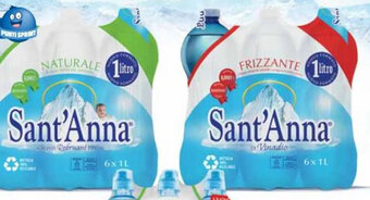 Carrefour Iper Acqua Sant'Anna naturale o frizzante 6 l offerta