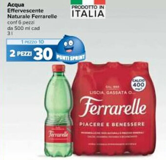 Carrefour Iper Acqua Effervescente Naturale Ferrarelle 3 l offerta