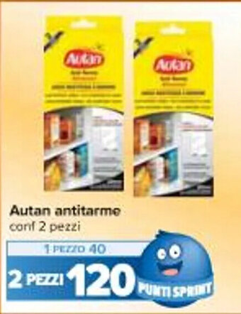 Carrefour Iper Autan antitarme conf 2 pezzi offerta