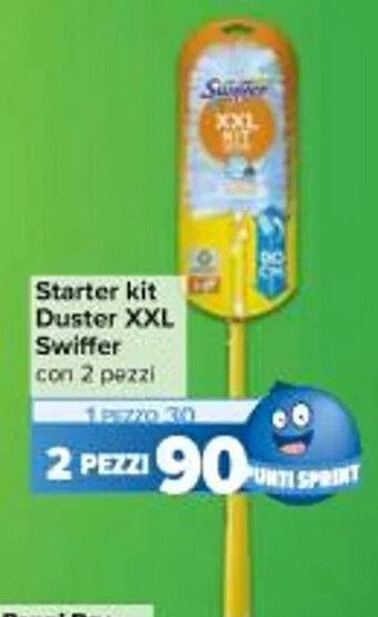 Carrefour Iper Starter kit Duster XXL Swiffer con 2 pezzi offerta