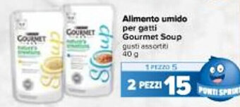 Carrefour Iper Alimento umido per gatti Gourmet Soup 40 g offerta