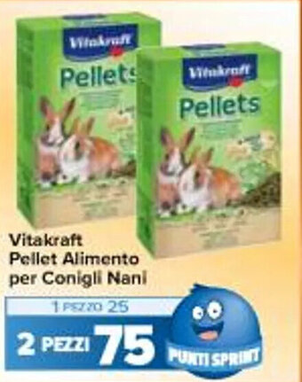 Vitakraft Pellet Alimento per Conigli Nani