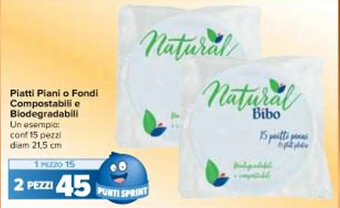 Carrefour Iper Piatti Piani o Fondi Compostabili e Biodegradabili offerta