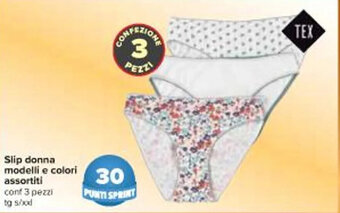 Carrefour Iper Slip donna modelli e colori assortiti s/xxl offerta
