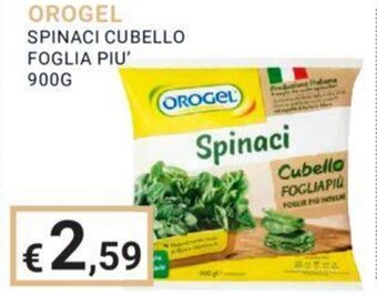 Eté OROGEL SPINACI CUBELLO FOGLIA PIU' 900 g offerta