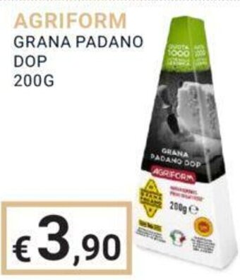 Eté AGRIFORM GRANA PADANO DOP 200 g offerta