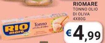 Eté RIOMARE TONNO OLIO DI OLIVA 4X80G offerta