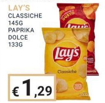 LAY'S CLASSICHE 145G PAPRIKA DOLCE 133G