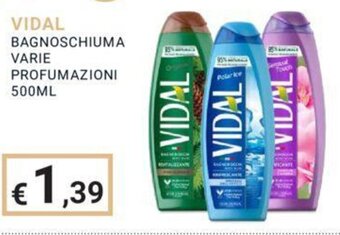 Eté VIDAL BAGNOSCHIUMA VARIE PROFUMAZIONI 500 ml offerta