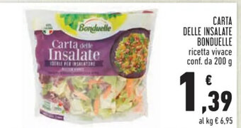 Conad CARTA DELLE INSALATE BONDUELLE 200 g offerta