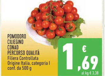 Conad POMODORO CILIEGINO CONAD PERCORSO QUALITÀ 500 g offerta