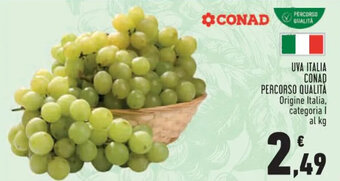 Conad UVA ITALIA PERCORSO QUALITÀ offerta