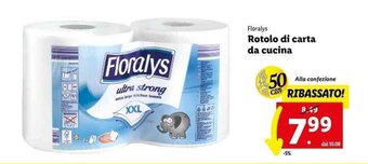 Lidl Floralys Rotolo di carta da cucina offerta