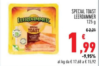Conad SPECIAL TOAST LEERDAMMER 125 g offerta