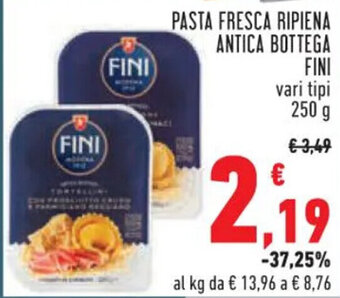 Conad PASTA FRESCA RIPIENA ANTICA BOTTEGA FINI 250 g offerta