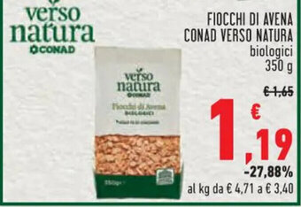 Conad FIOCCHI DI AVENA CONAD VERSO NATURA 350 g offerta
