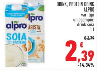 Conad DRINK, PROTEIN DRINK ALPRO 1 l offerta