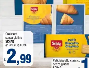 Famila Schär Croissant senza glutine 220gr offerta